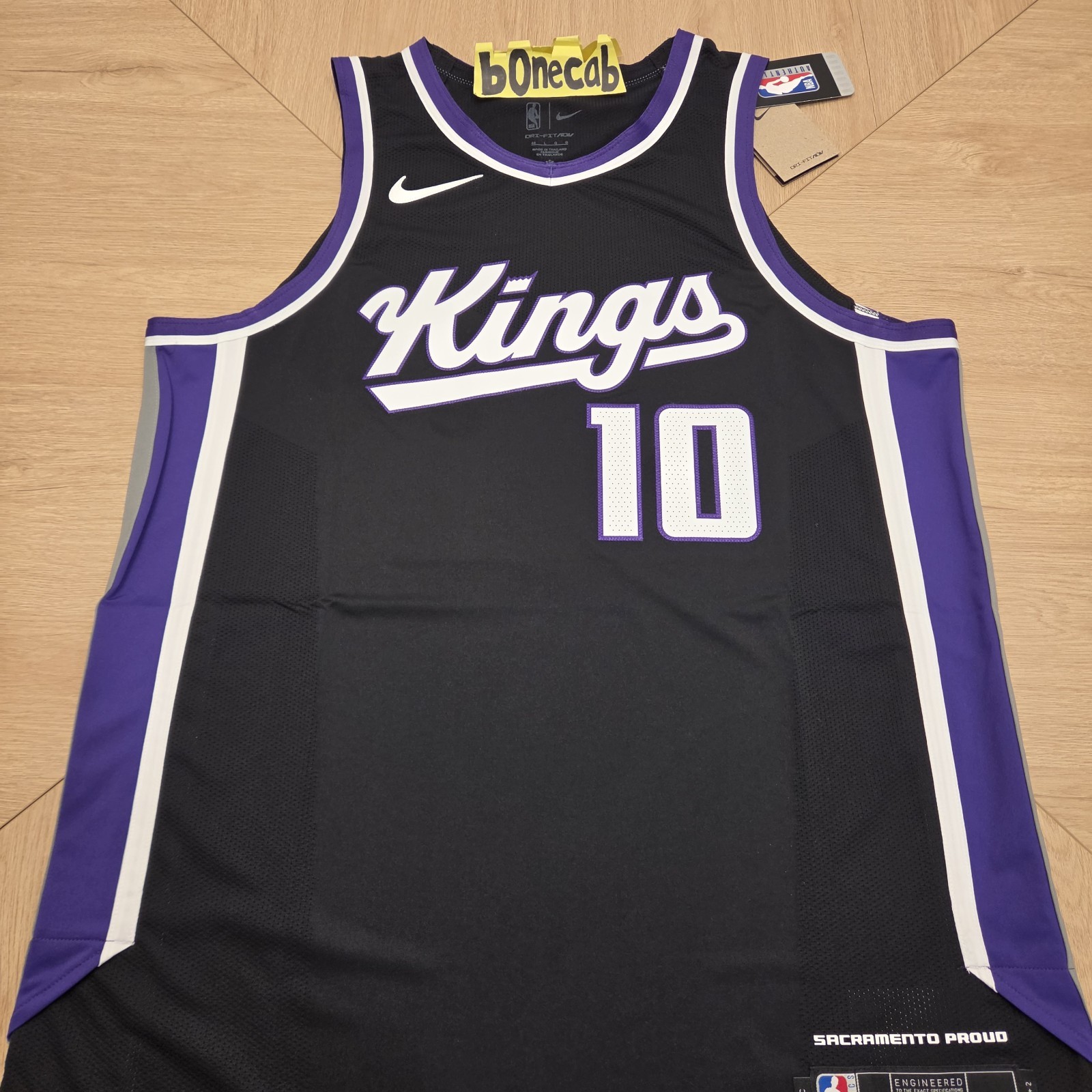 NBA Authentic Jersey Nike 48 Domantas Sabonis Sacramento Kings Icon Edition #10
