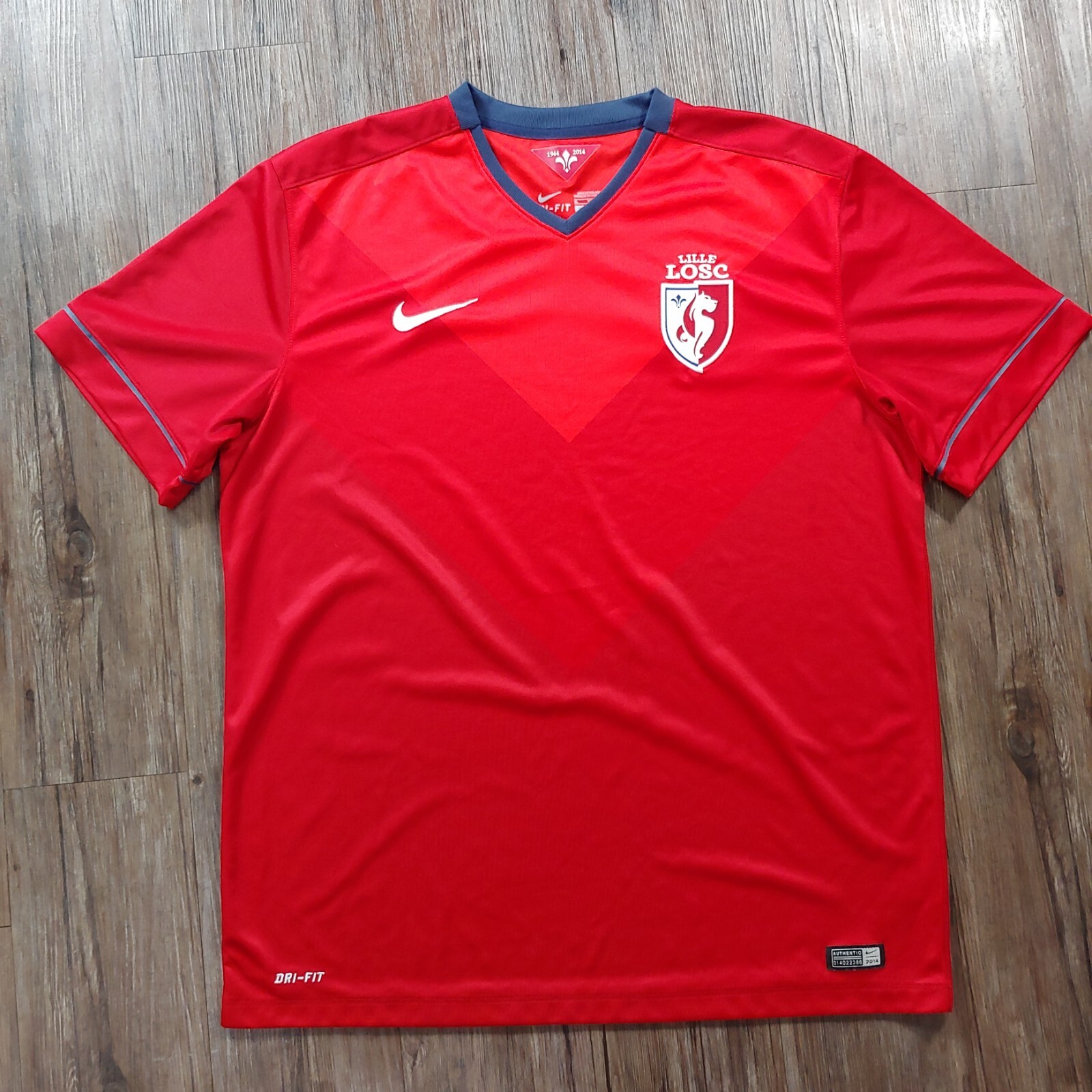 Lille LOSC 2014 – 2015 home football Soccer jersey camiseta Nike sz XL red