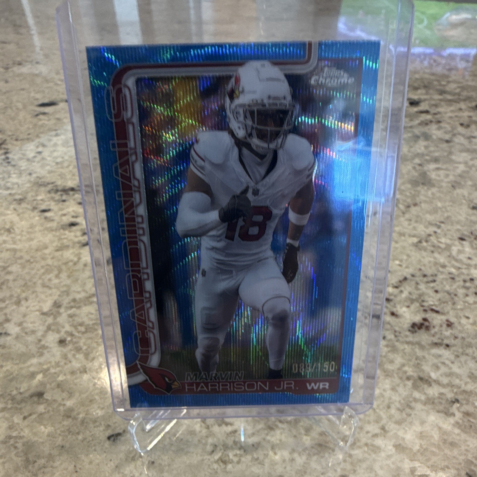 Topps Chrome Marvin Harrison Jr. #1 Cardinals Blue Refractor 89/150
