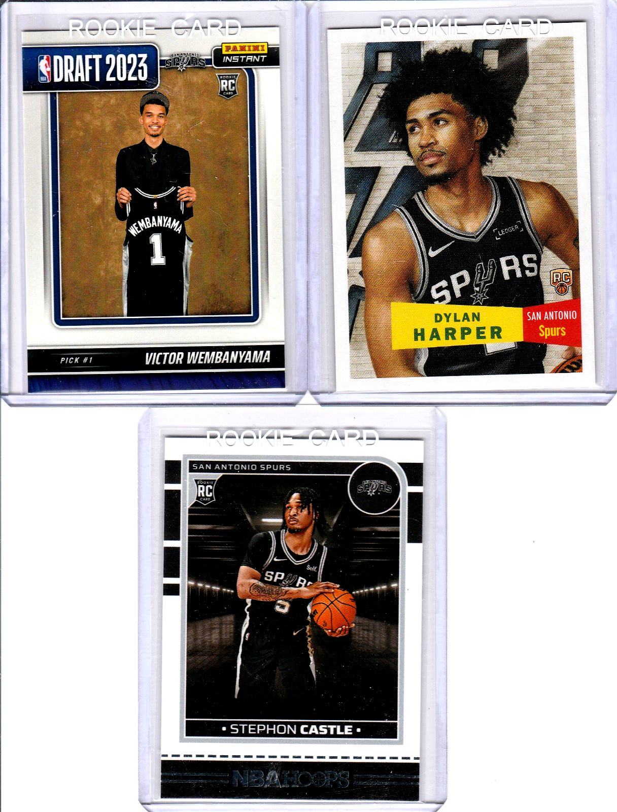 2023-24 Panini Instant Draft /31324 Victor Wembanyama #DN-1 + Harper & Castle RC