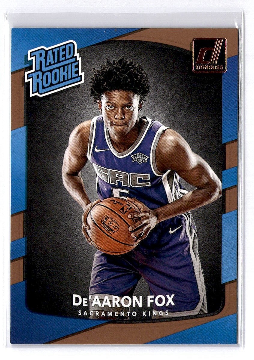 2017-18 Donruss #196 De’Aaron Fox Rated Rookie RC