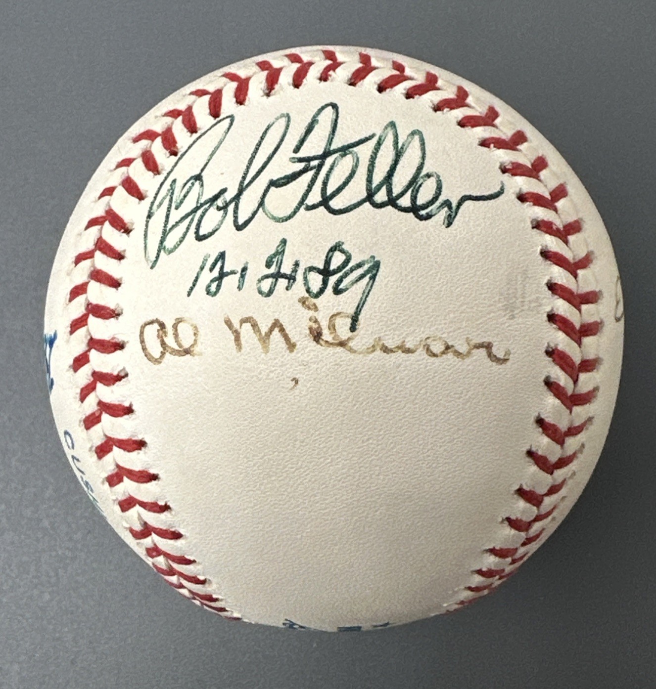 1950’s Pitching Greats MULTI SIGNED Official AL Baseball 5 sigs w/Feller & Score