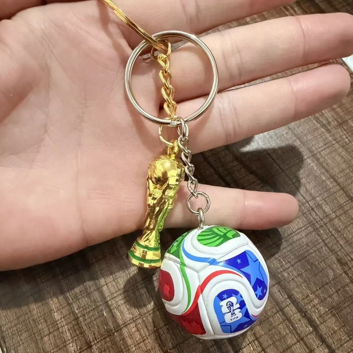 FIFA 2026 World Cup Mini Soccer Ball Keychain – FIFA Trionda – 1.5” Firm