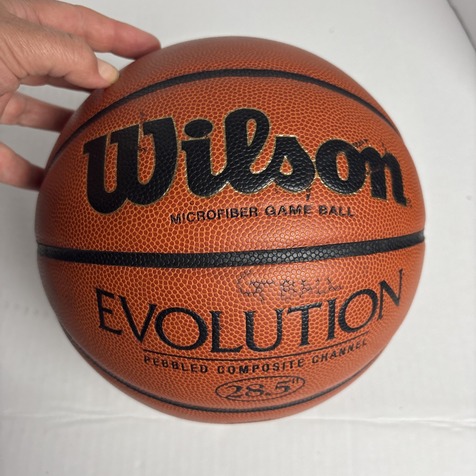 Wilson Microfiber Game Ball Unknown Autographed Evolution 28.5″ Vintage