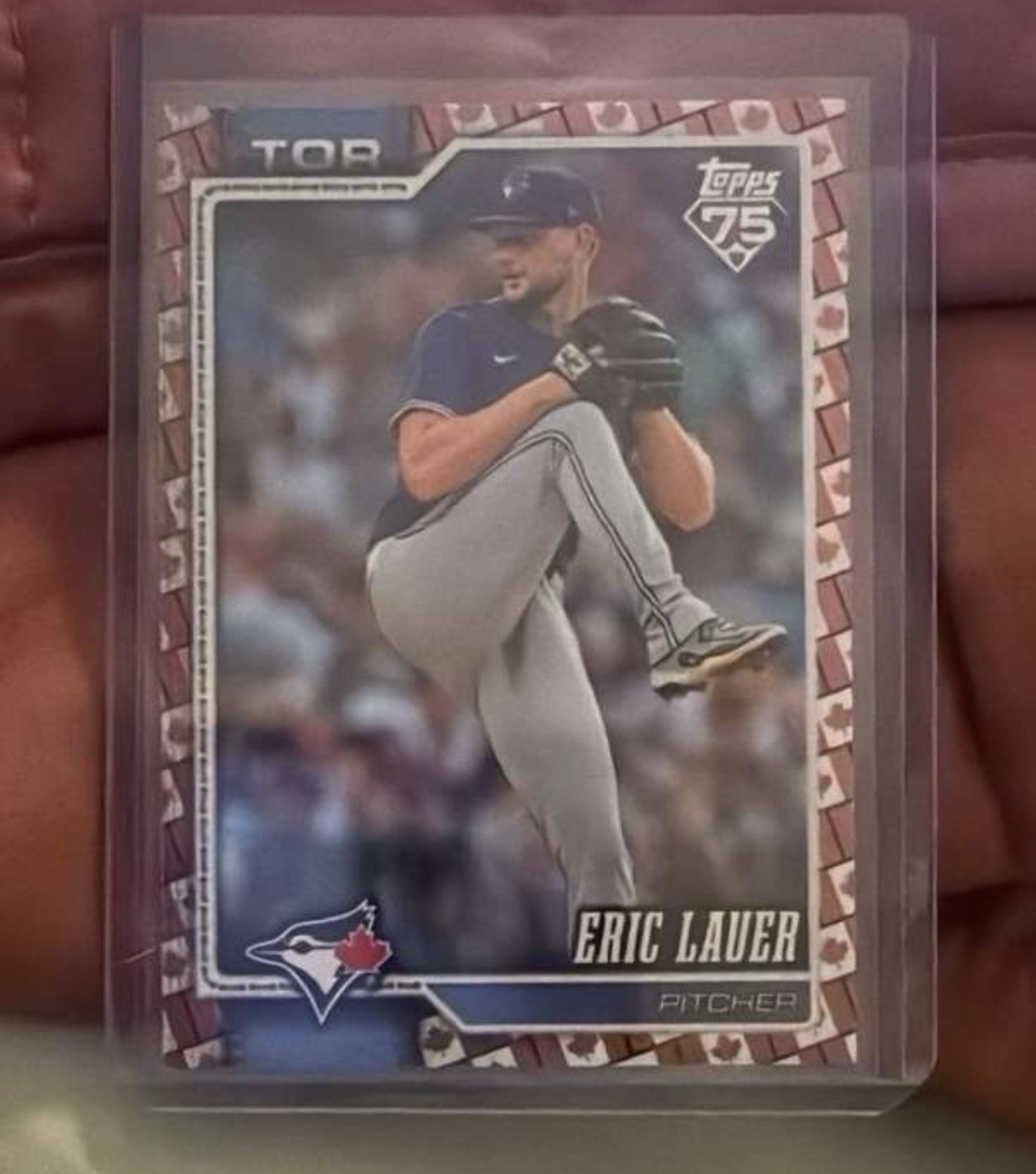 2026 Topps Series 1 #175 Eric Lauer Independence Day /76 Toronto Blue Jays