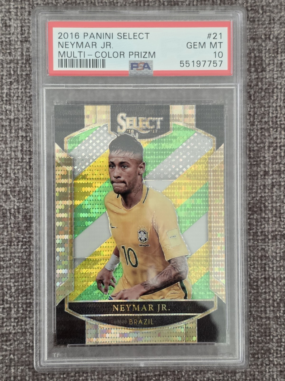 2016-17 Panini Select – Neymar Jr #21 Multi-Color Prizm PSA 10 🔥🔥🔥