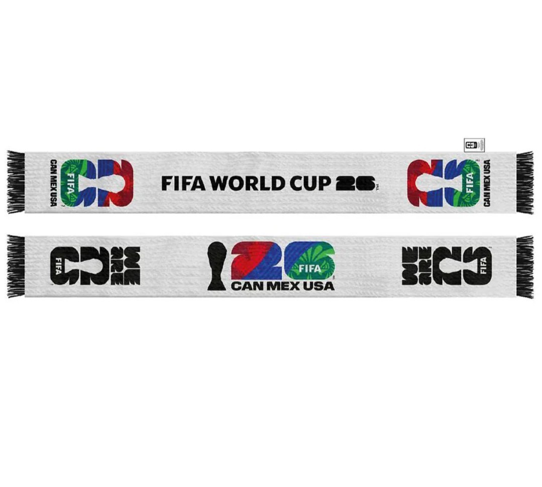 FIFA World Cup 2026 Host Countries Canada Mexico USA Logo Scarf Bufanda New