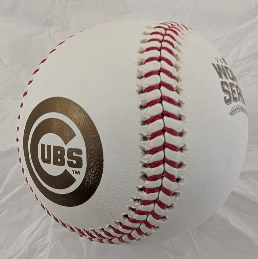 2016 Rawlings Official WORLD SERIES SCORE CHAMP Baseball CHICAGO CUBS