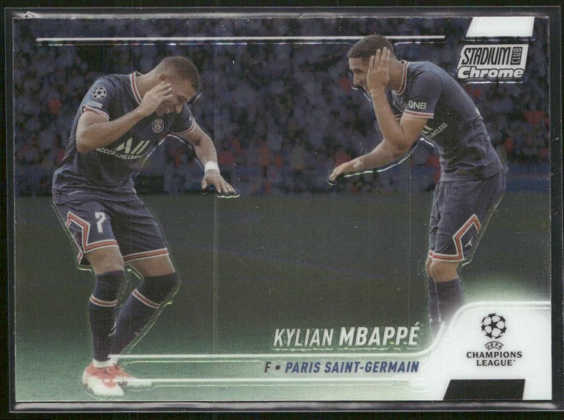 2021-22 Stadium Club Chrome UEFA Champions League Kylian Mbappé #75