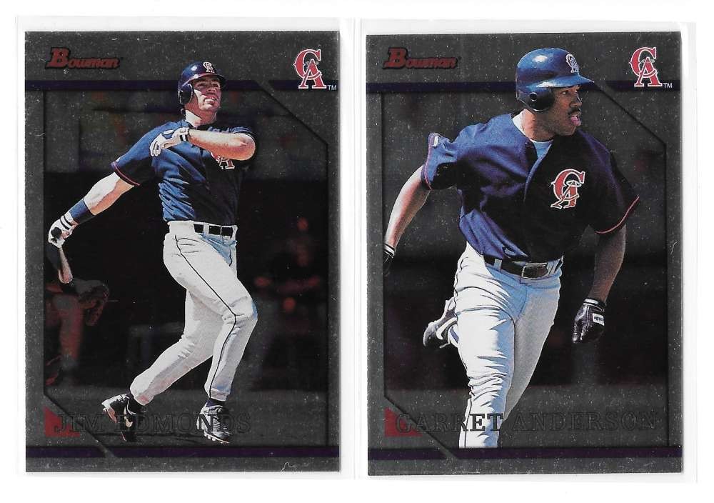 1996 Bowman Silver Foil – CALIFORNIA ANGELS Team Set