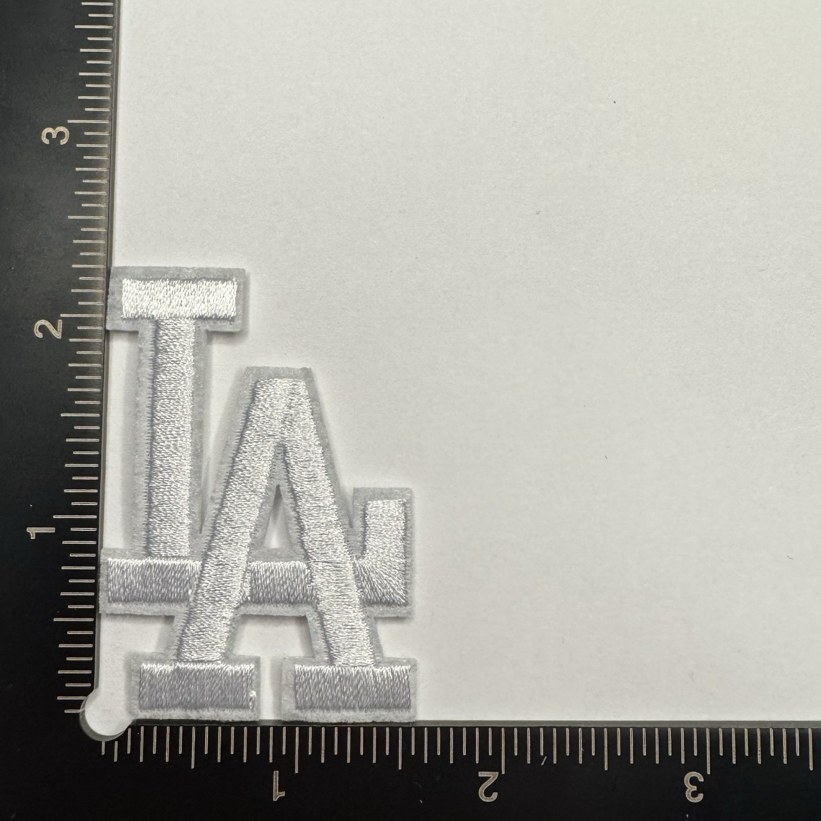 Los Angeles Dodgers L.A. Iron On Patch White Black Red Hat Jersey Patch