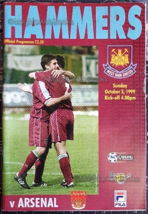 Football Programmes x 4 · West Ham United · The Hammers · Various Years
