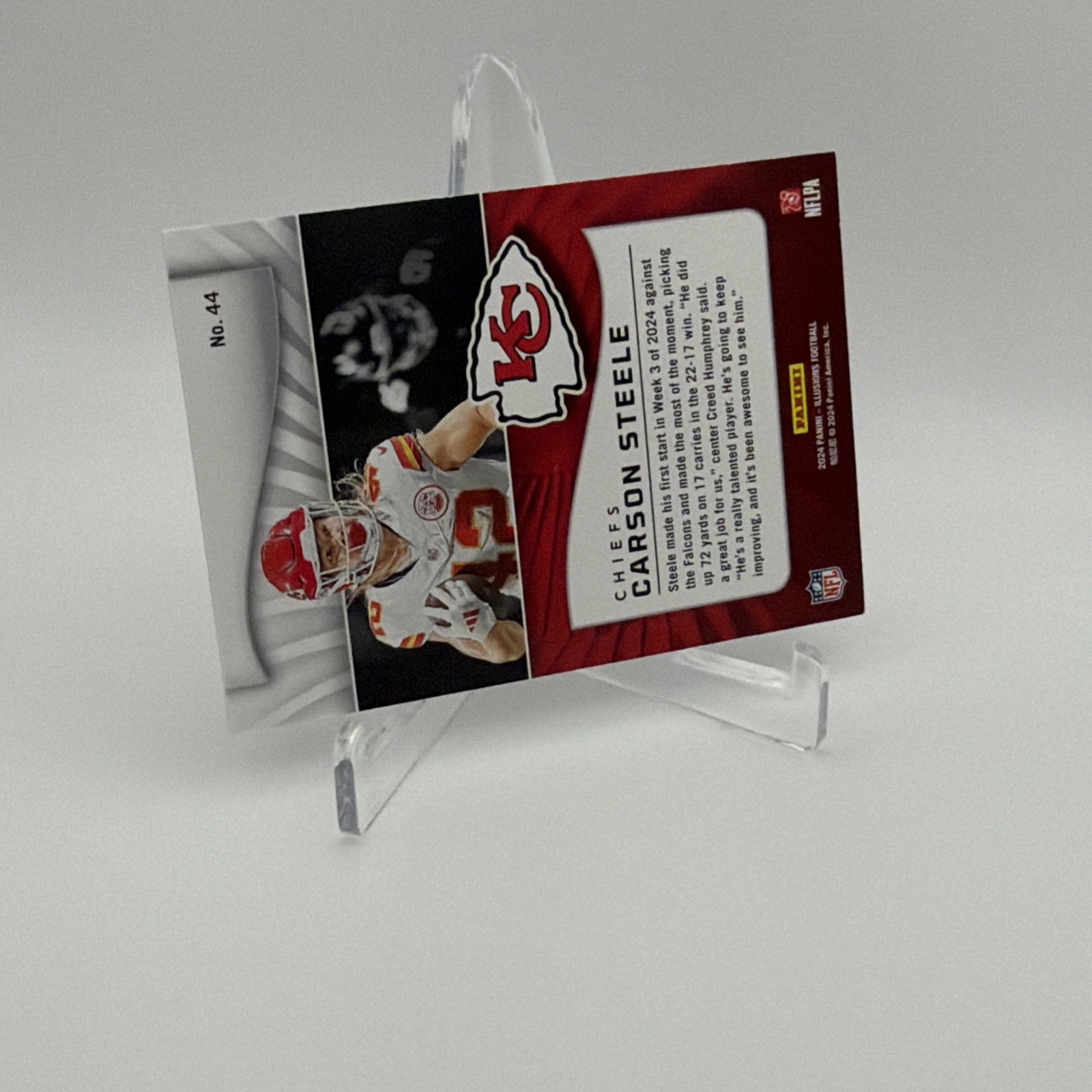 2024 Panini Illusions – Carson Steele #44 Trophy Collection Cubic /399 (RC)