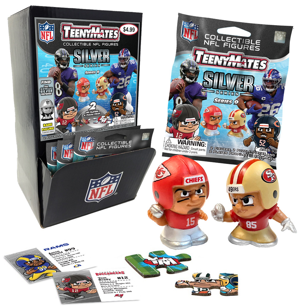 Teenymates Party Animal 2020-21 NFL Series 9 Silver Highlights 2 Pack Mini 4