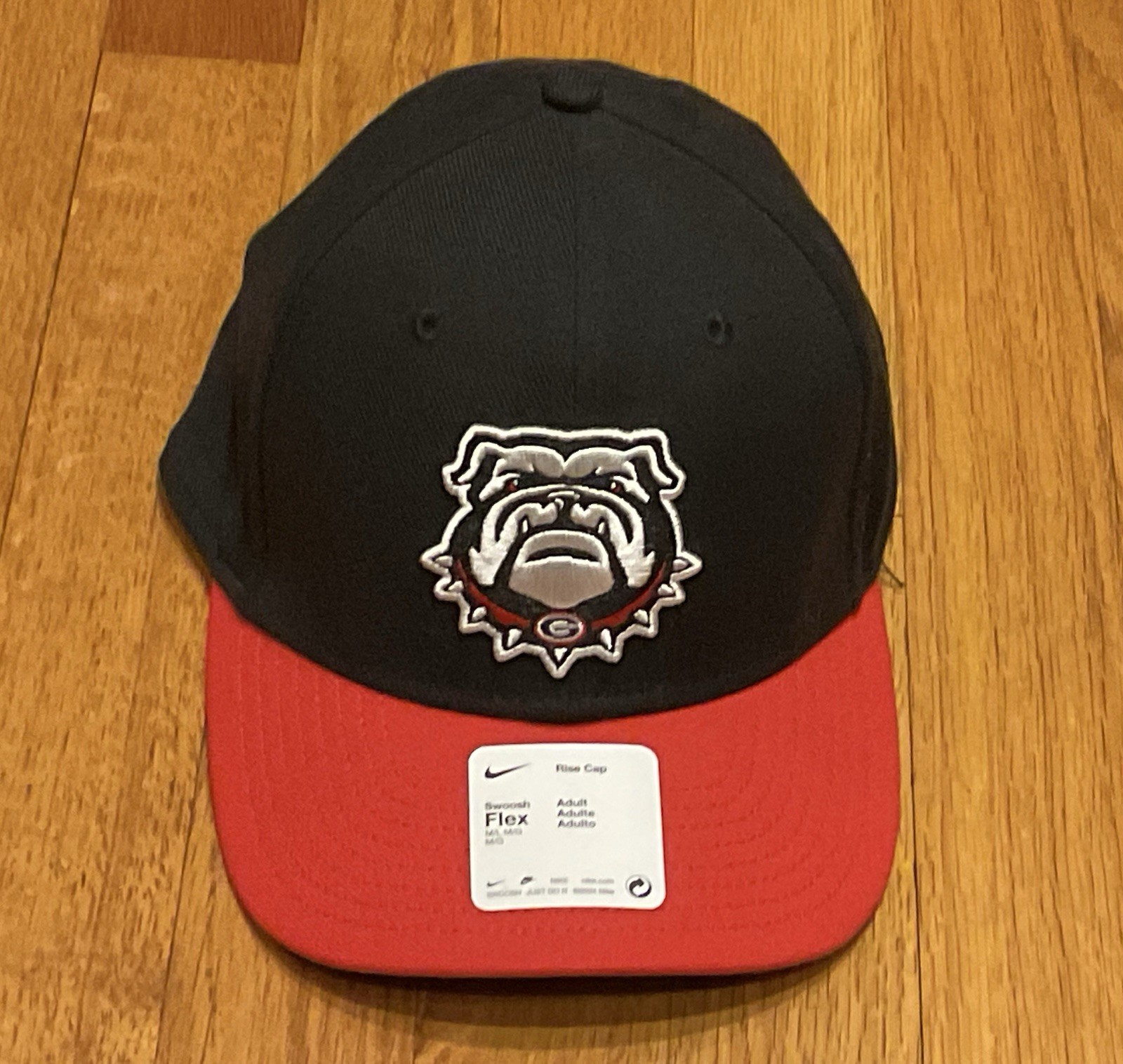 New Nike Swoosh Flex Rise Cap Georgia Bulldogs Hat