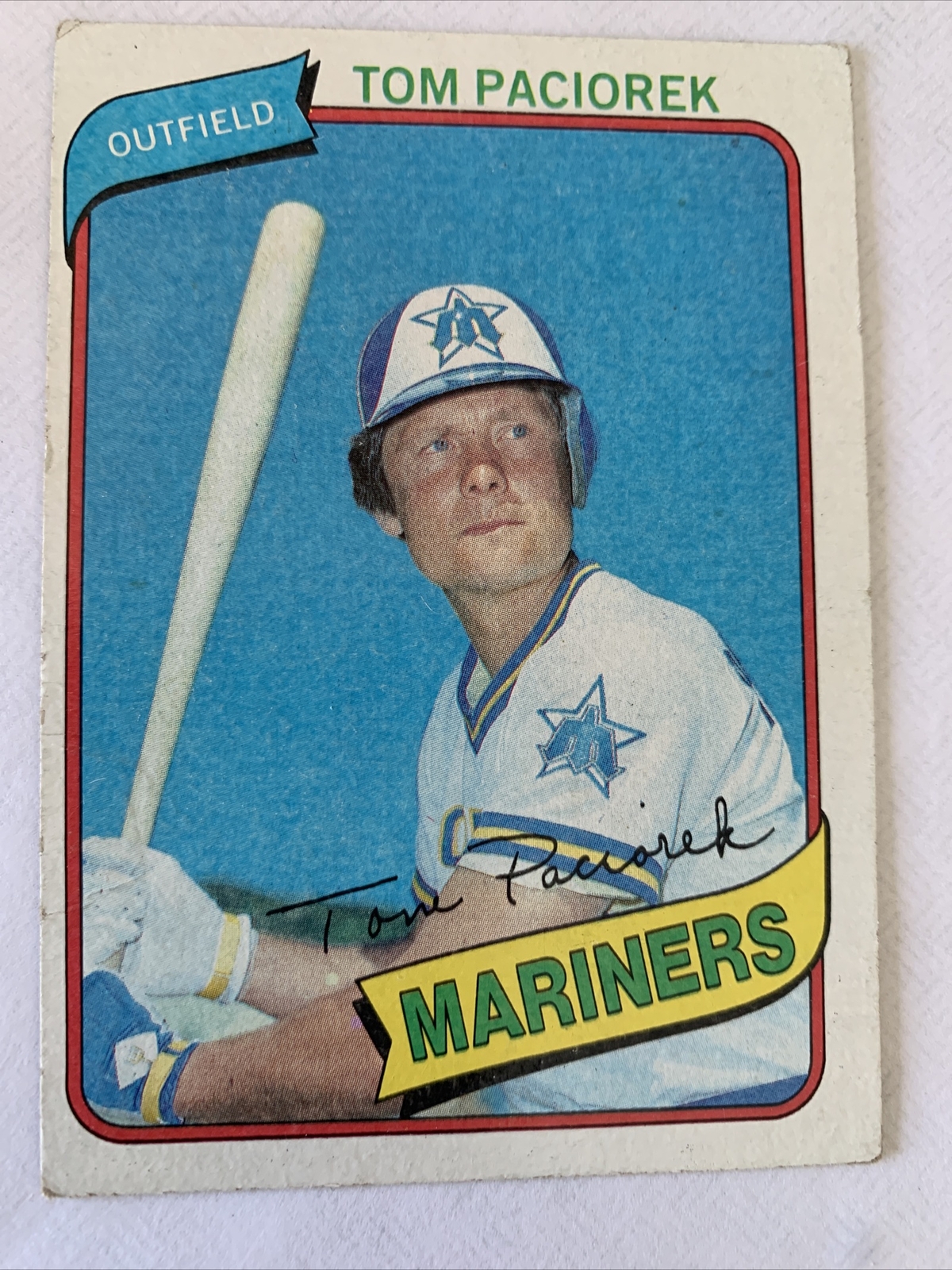 1980 Topps Baseball Card #481 Tom Paciorek Seattle Mariners EX Free Shipping!