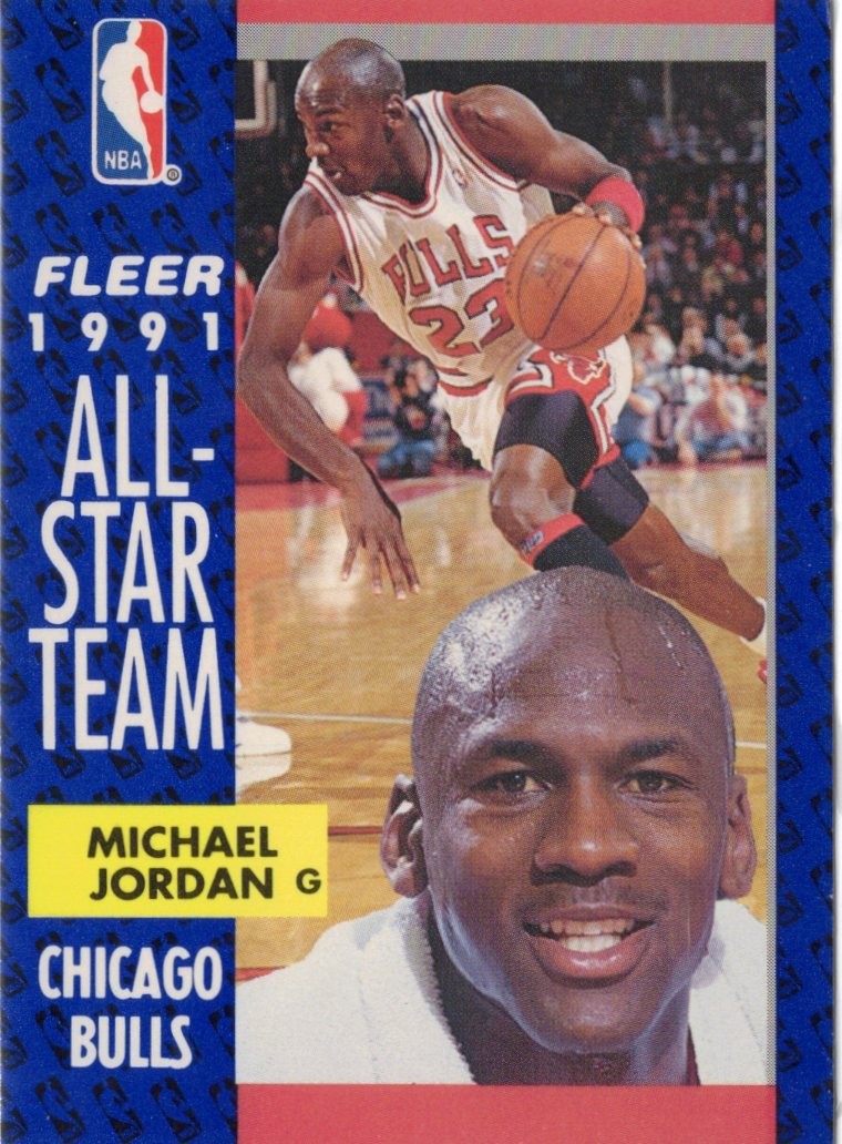 1991 Fleer All-Star Team Michael Jordan