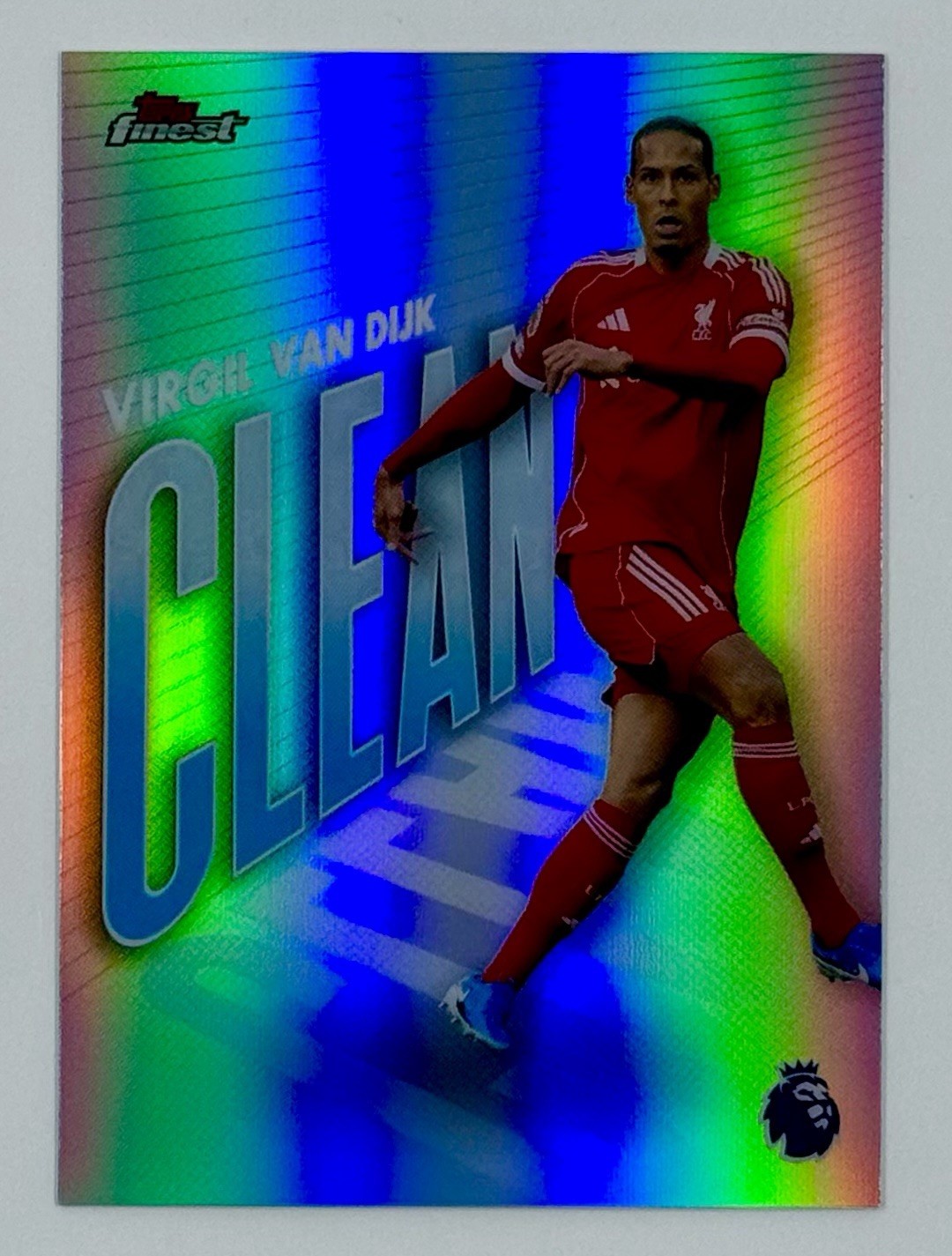 2026 Topps Finest Premier League EPL Virgil Van Dijk #CN-1 Clean Liverpool FC