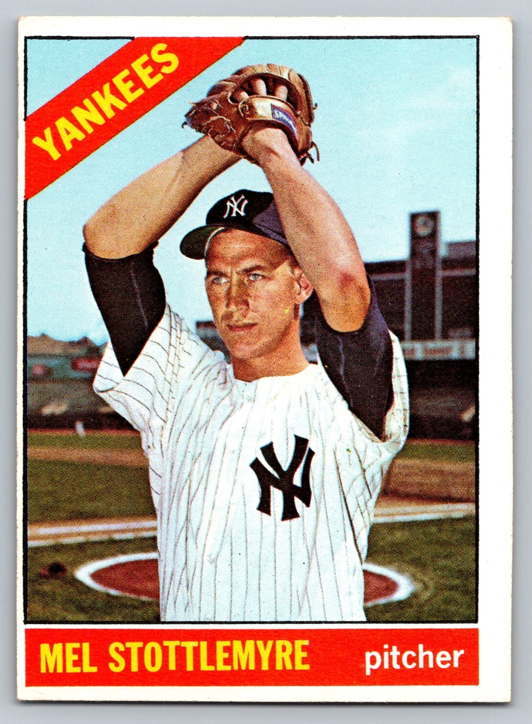 1966 Topps #350 Mel Stottlemyre Yankees