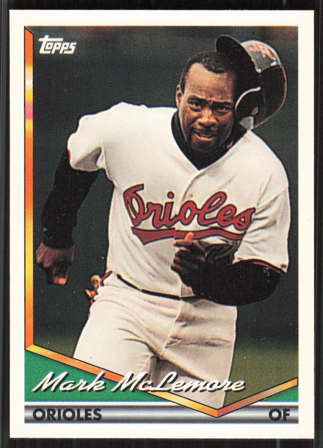 Mark McLemore, 1994 Topps, #370, Baltimore Orioles,