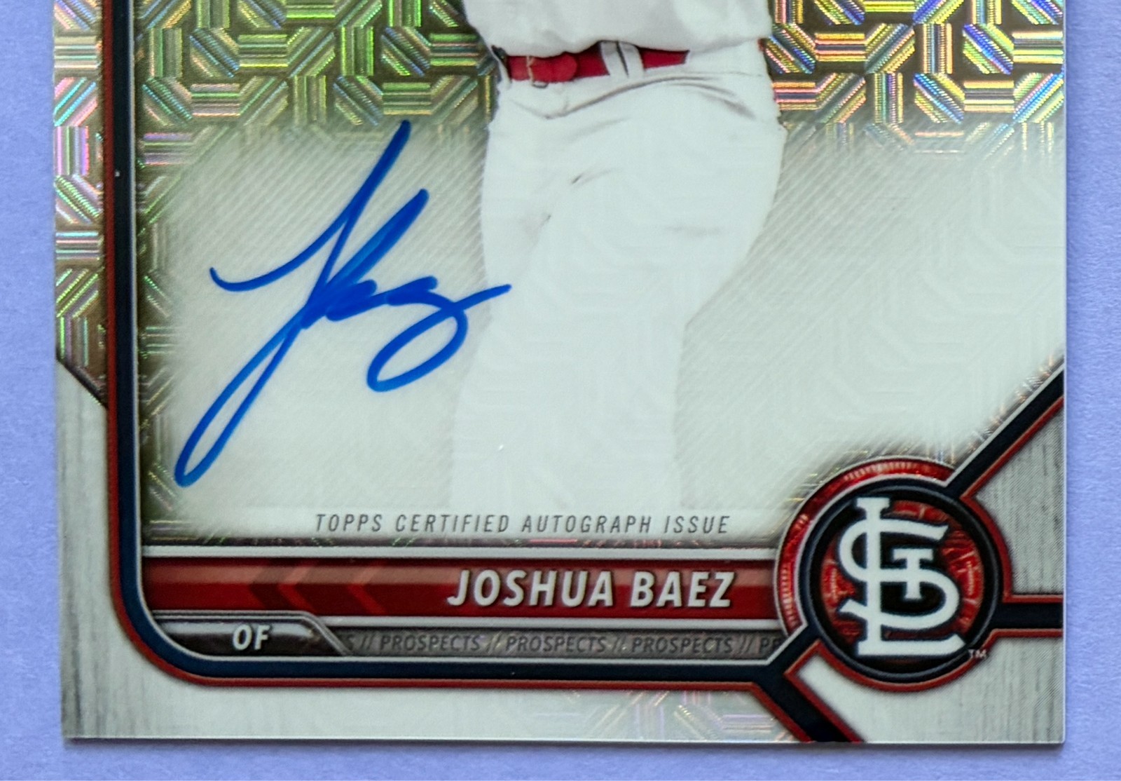2022 Bowman Chrome Mega Box Joshua Baez On-Card Auto #BCMA-JB – STL Top Prospect
