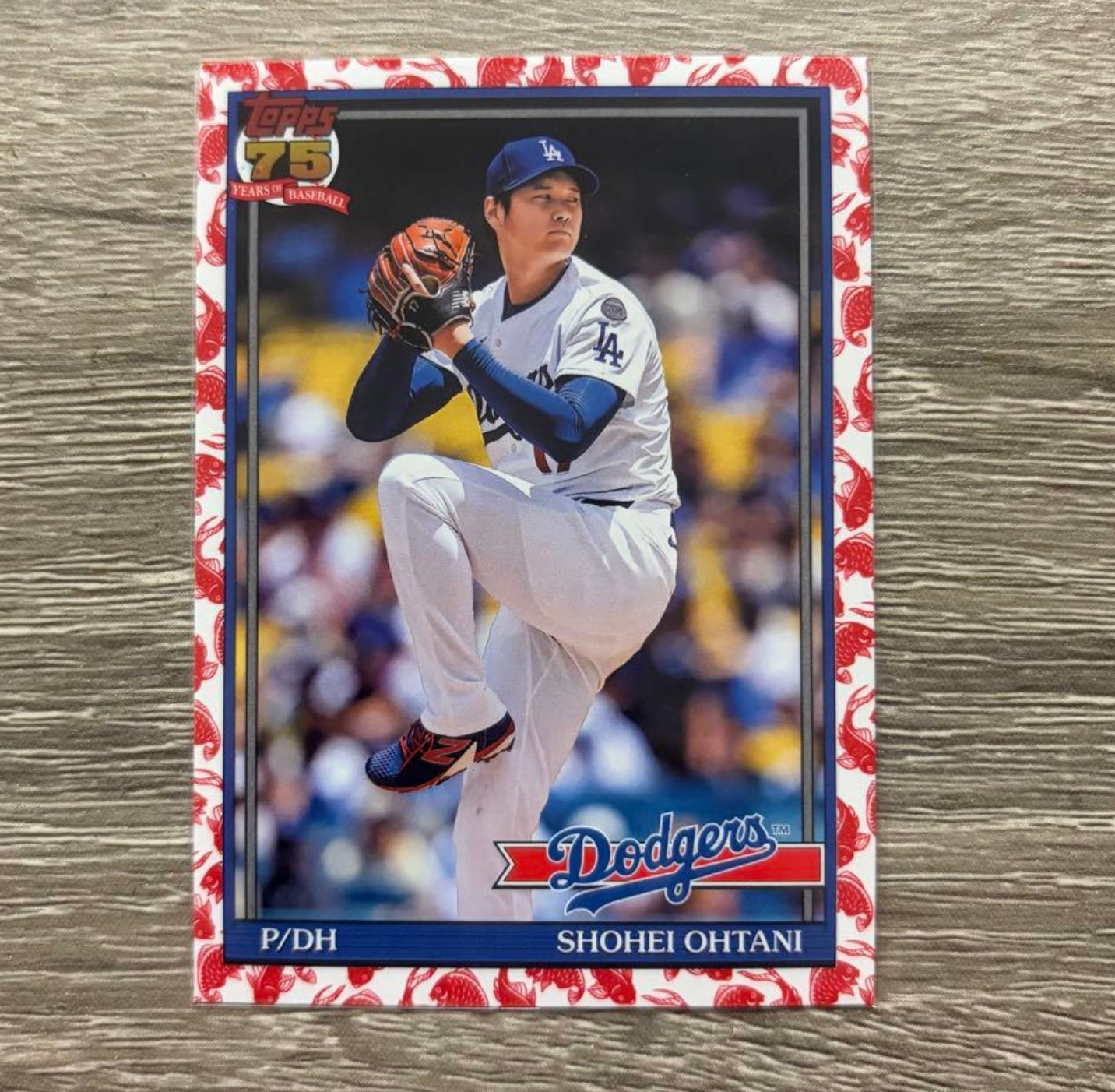 Topps T91-100 Shohei Ohtani Dodgers Koi Insert Card MLB 2026 Japan Edition NM