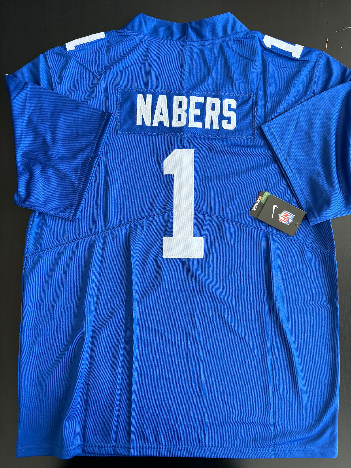 Malik Nabers #1 New York Giants Men’s On Field Jersey Size 2XL – NEW
