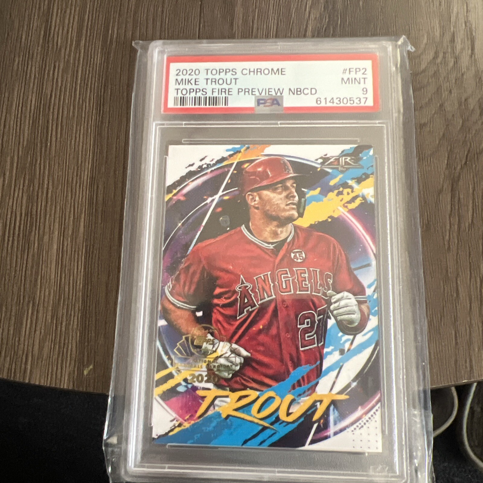 2020 TOPPS FIRE PREVIEW #FP-2 MIKE TROUT