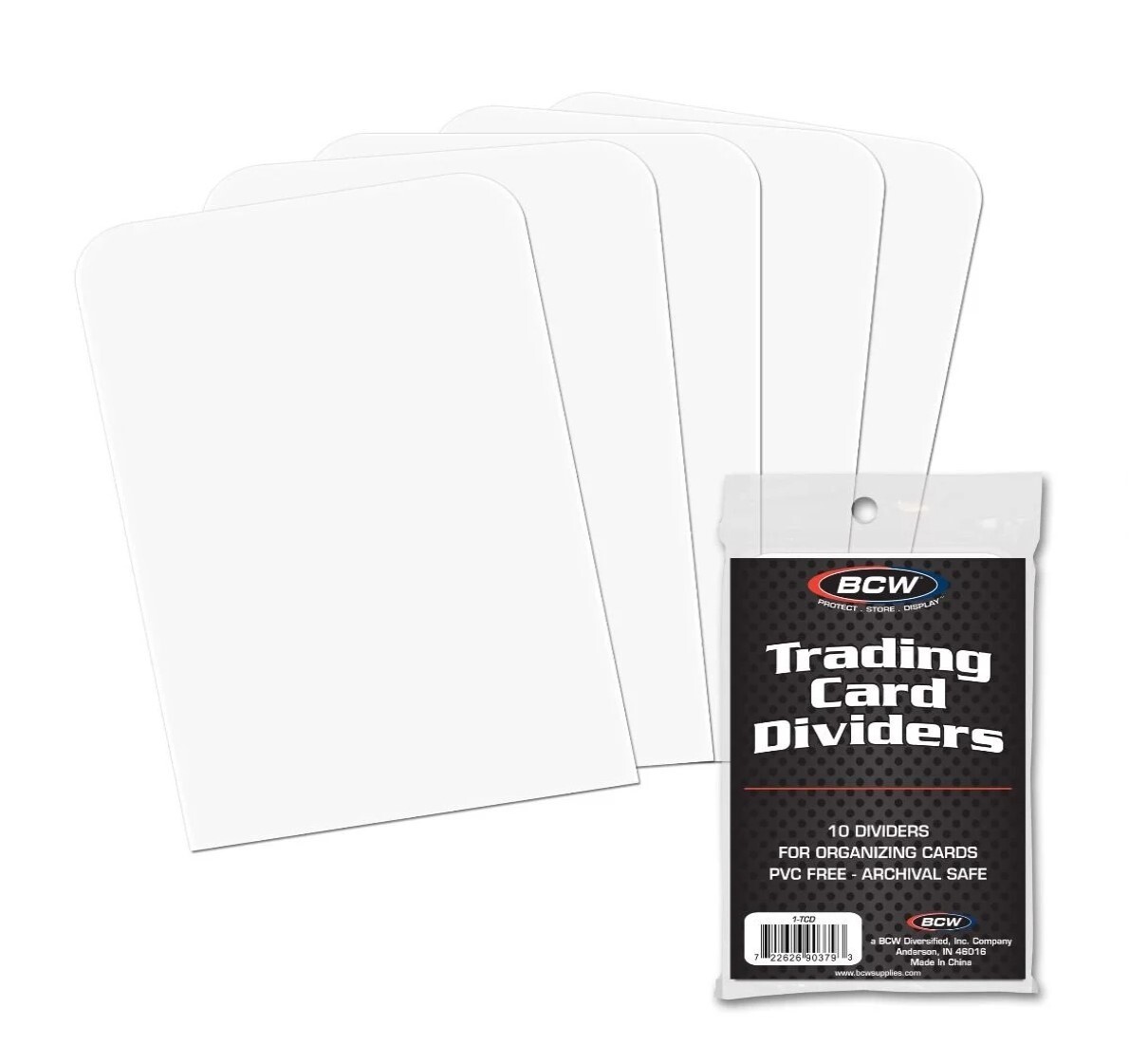 BCW Trading Card Dividers – 1 pack of 10 dividers