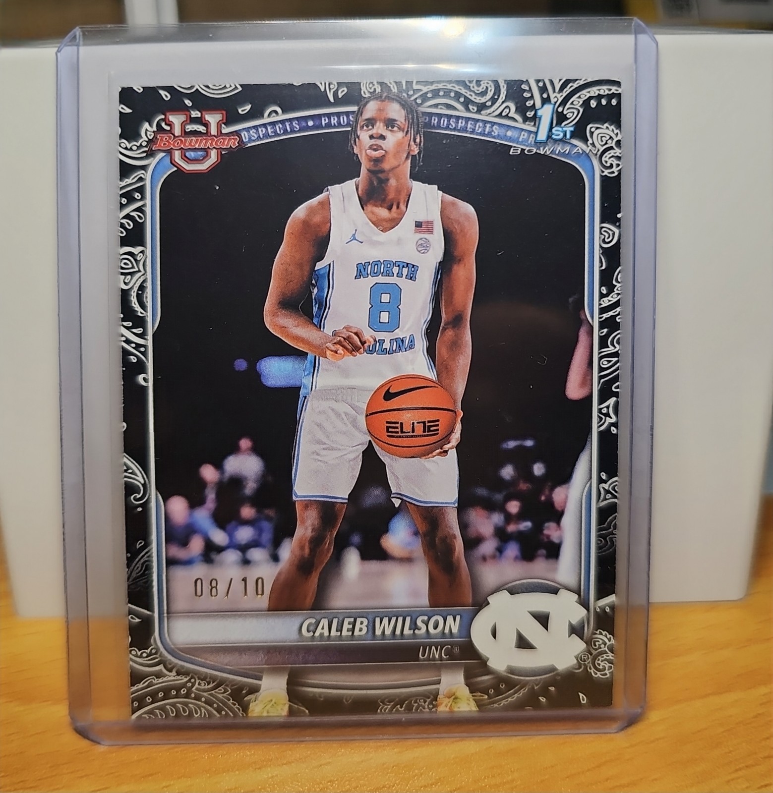 2025-26 Topps Bowman JERSEY MATCH CALEB WILSON SP Bandana /10