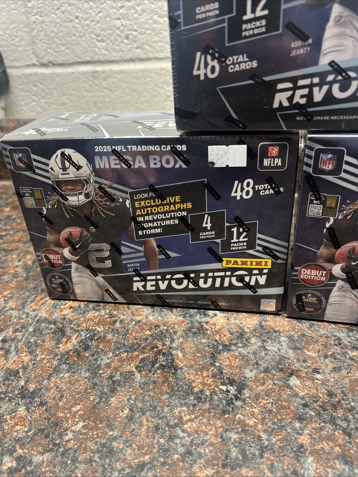 LOT OF 3 2025 Panini Revolution Football Mega Box Sealed New FREE SHIPPING