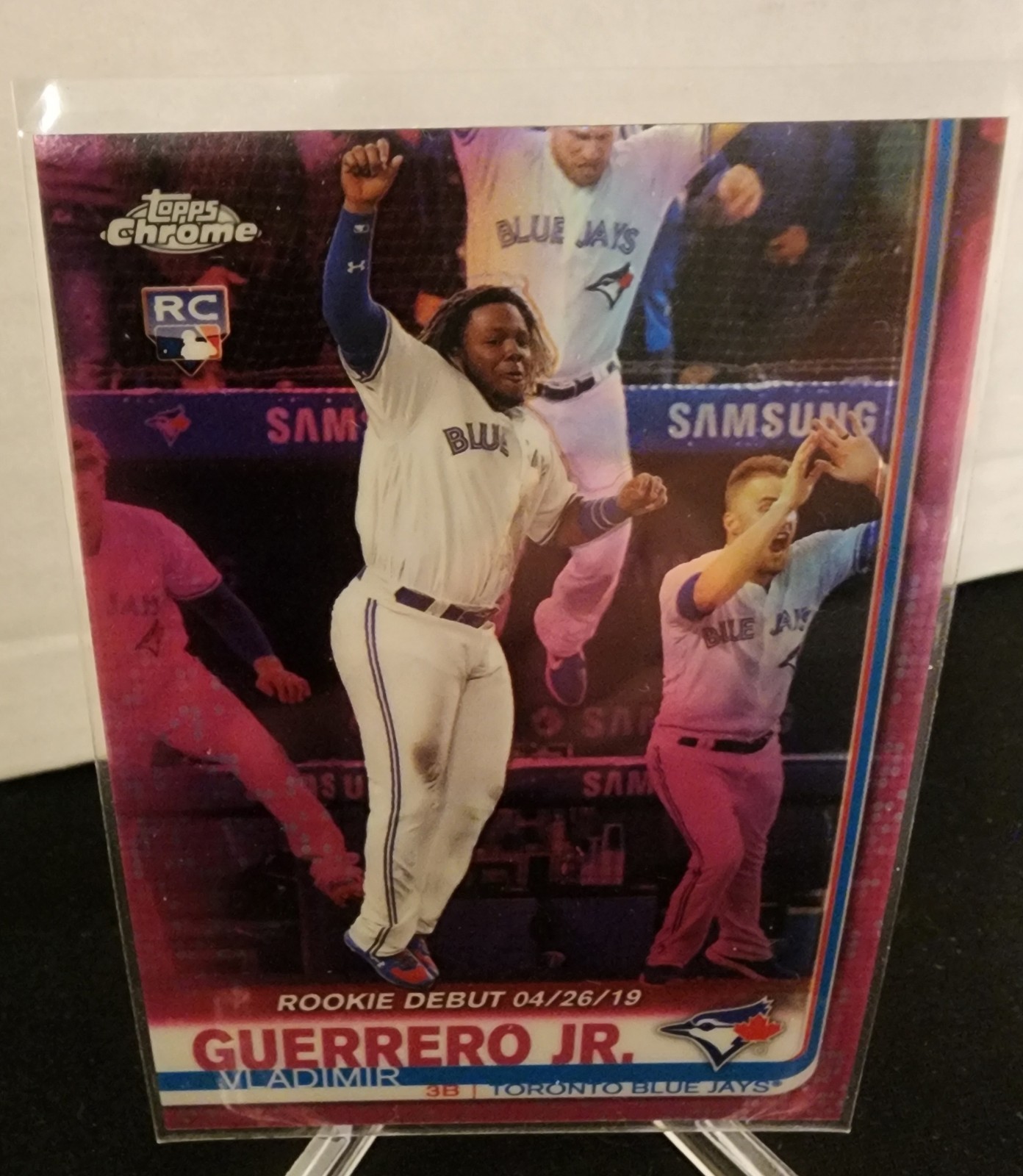 2019 Topps Chrome Update Vladimir Guerrero Jr Pink Refractor 58