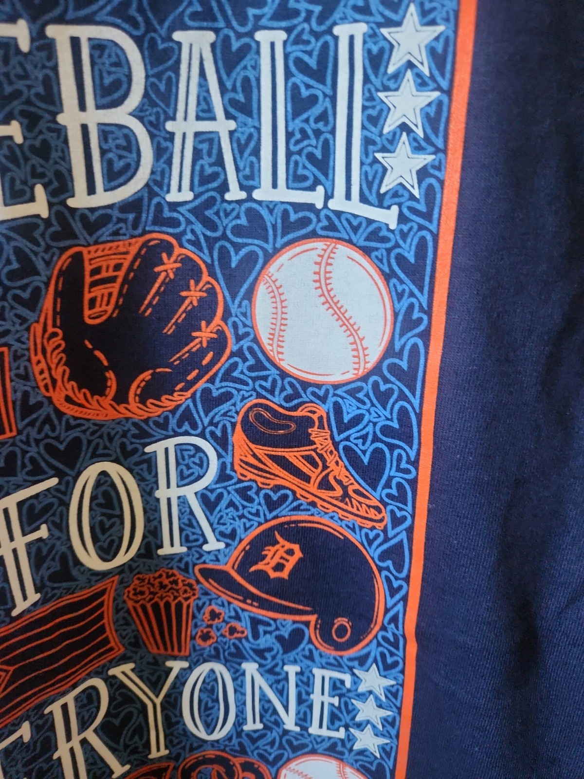 Detroit Tigers Baseball Is For Everyone T-SHIRT, SGA 6/23/26 Medium New