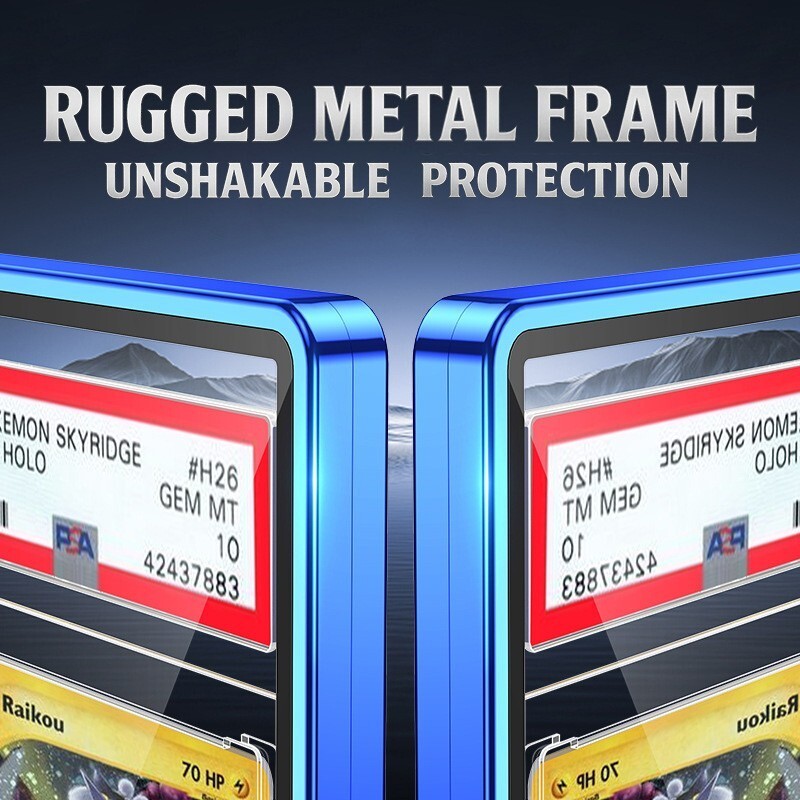 PSA/BGS Magnetic Metal Slab UV Protector Case Graded Cards Holders Display Case