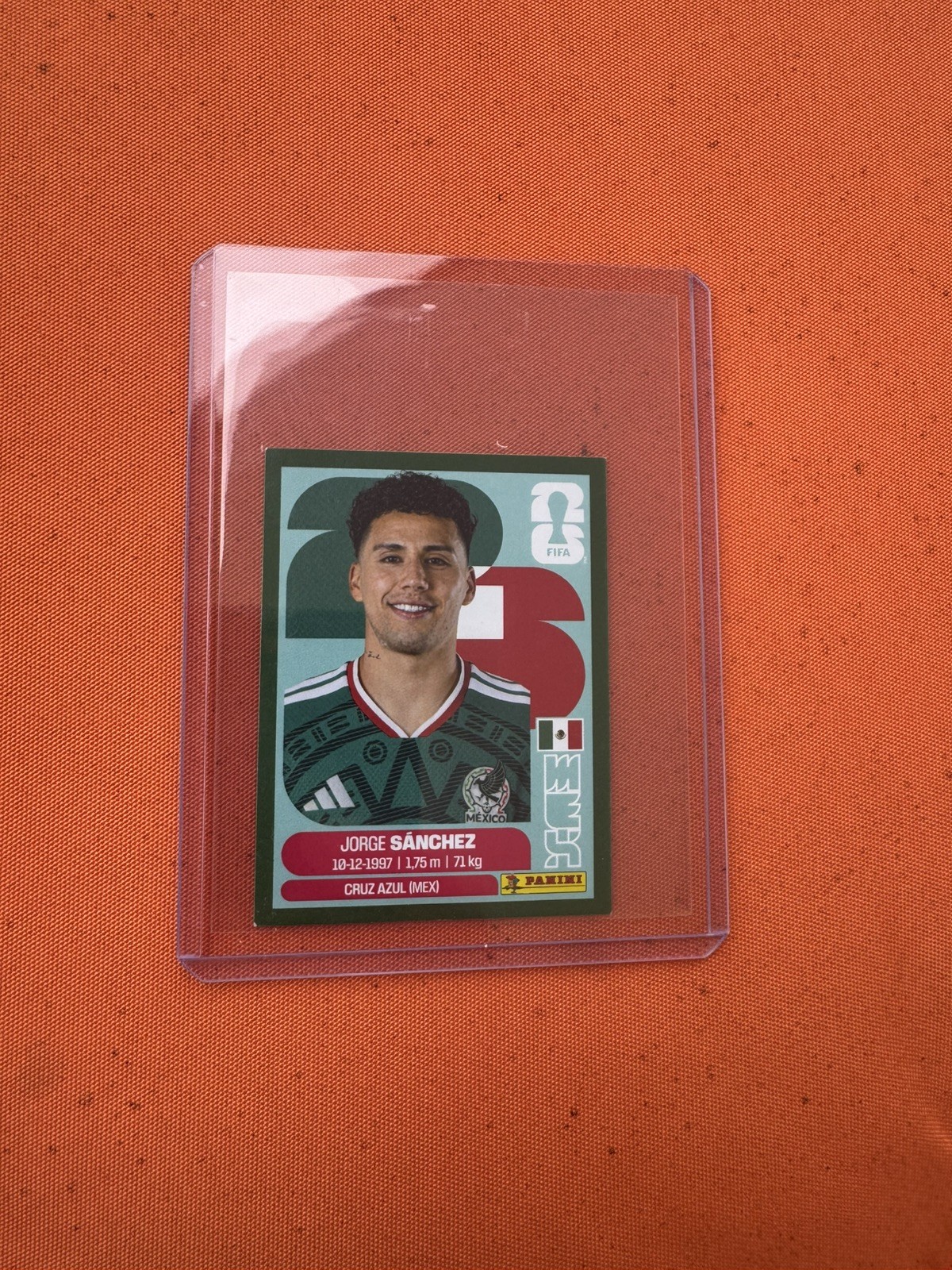 2026 Panini FIFA World Cup Jorge Sanchez Green Parallel Sticker #MEX4 MEX 4