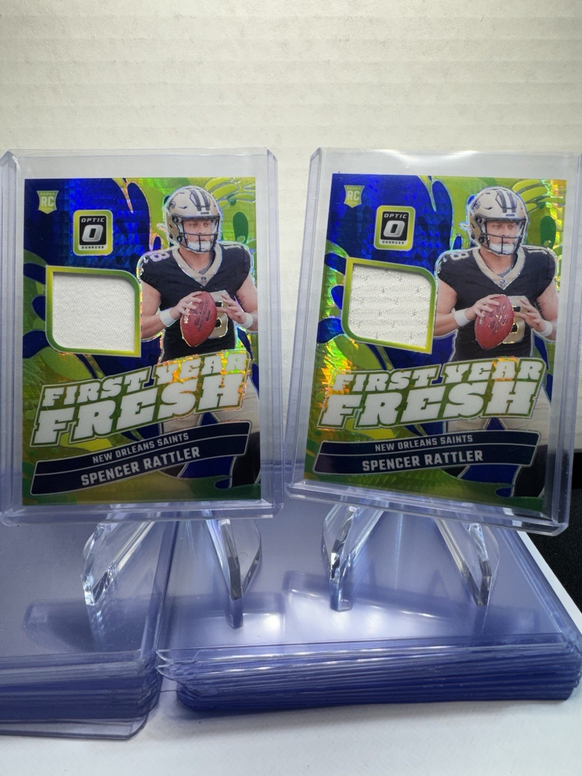 2024 Panini Optic First Year Fresh Patch Lot Of 15 Cards, Penix, Rome, BTJ