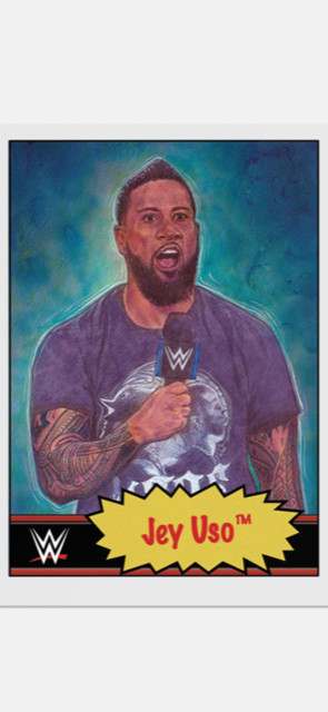 TOPPS WWE LIVING SET CARD JEY USO #13