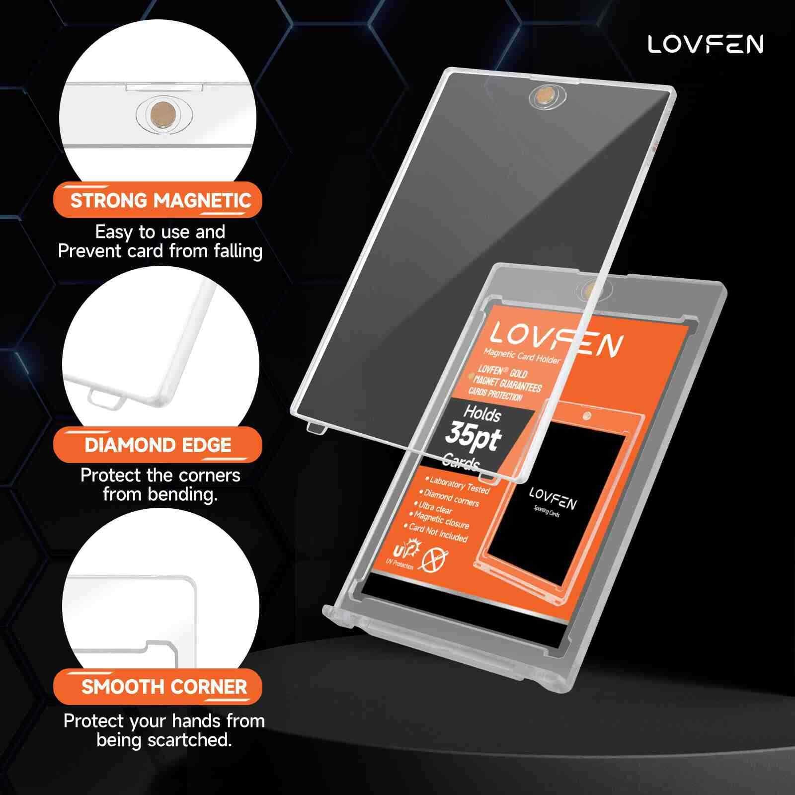 25/50 Pack Ultra-thin Magnetic One Touch Card Holder For 35PT Pokemon Cards
