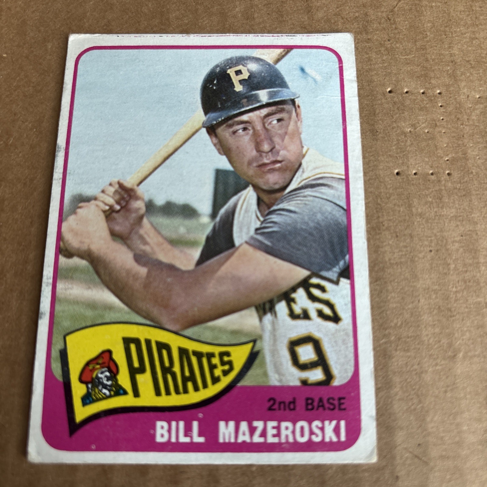 1965 Topps Bill Mazeroski #95 Pittsburgh Pirates Vintage Baseball Card (fair)(f8