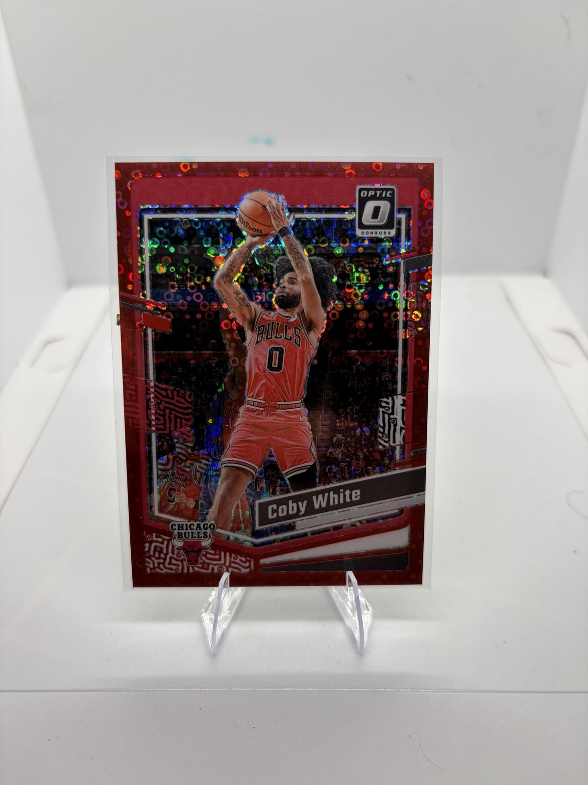 2023-24 Donruss Optic #125 Coby White Fast Break Red #/75