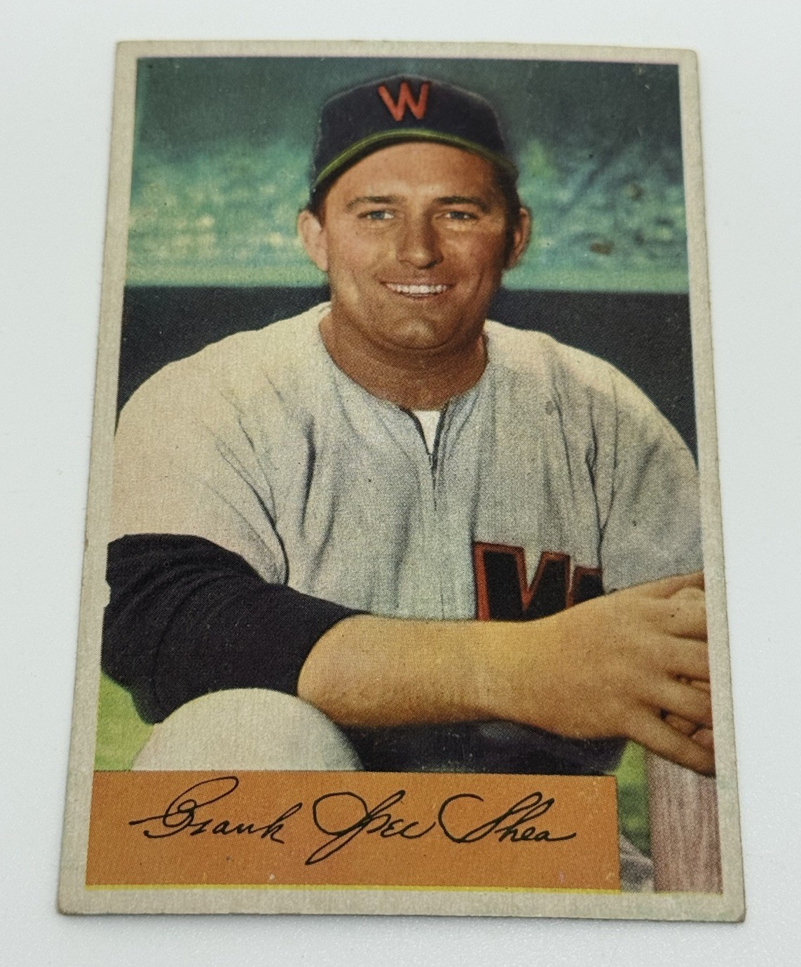 Frank Shea 1954 Bowman #104 Washington Senators