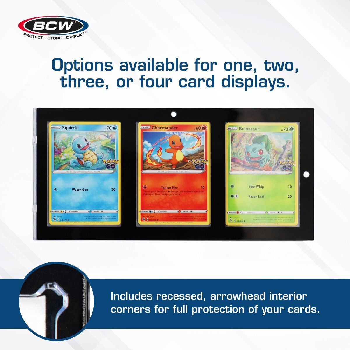 5 BCW Black Border Magnetic 35pt. Standard Sized 3-Card Holders