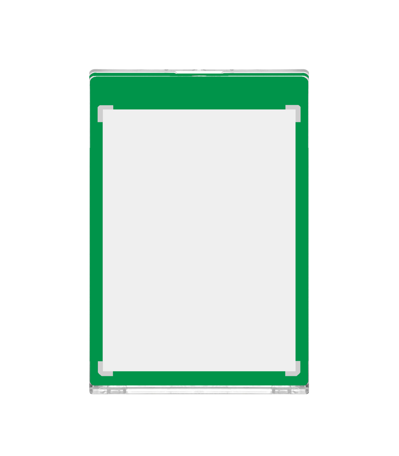 CF Magnetic Card Holder One Touch Case GREEN BORDER – 35PT-360PT Sizes