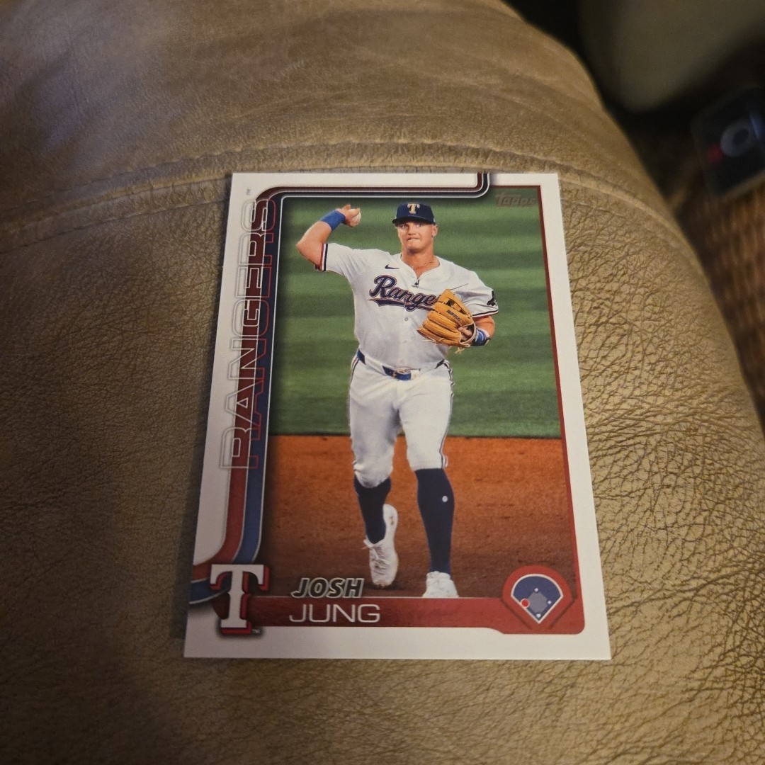 Josh Jung 2025 Topps Series One #117 Rangers