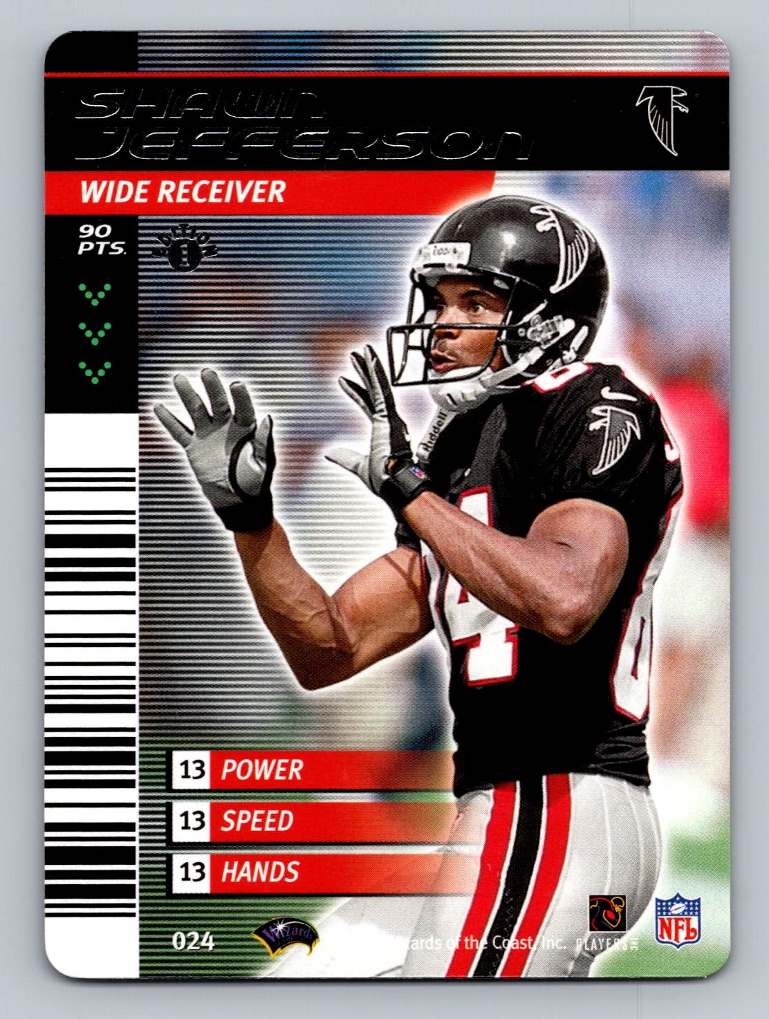 2001 NFL Showdown 1st Edition #024 Shawn Jefferson