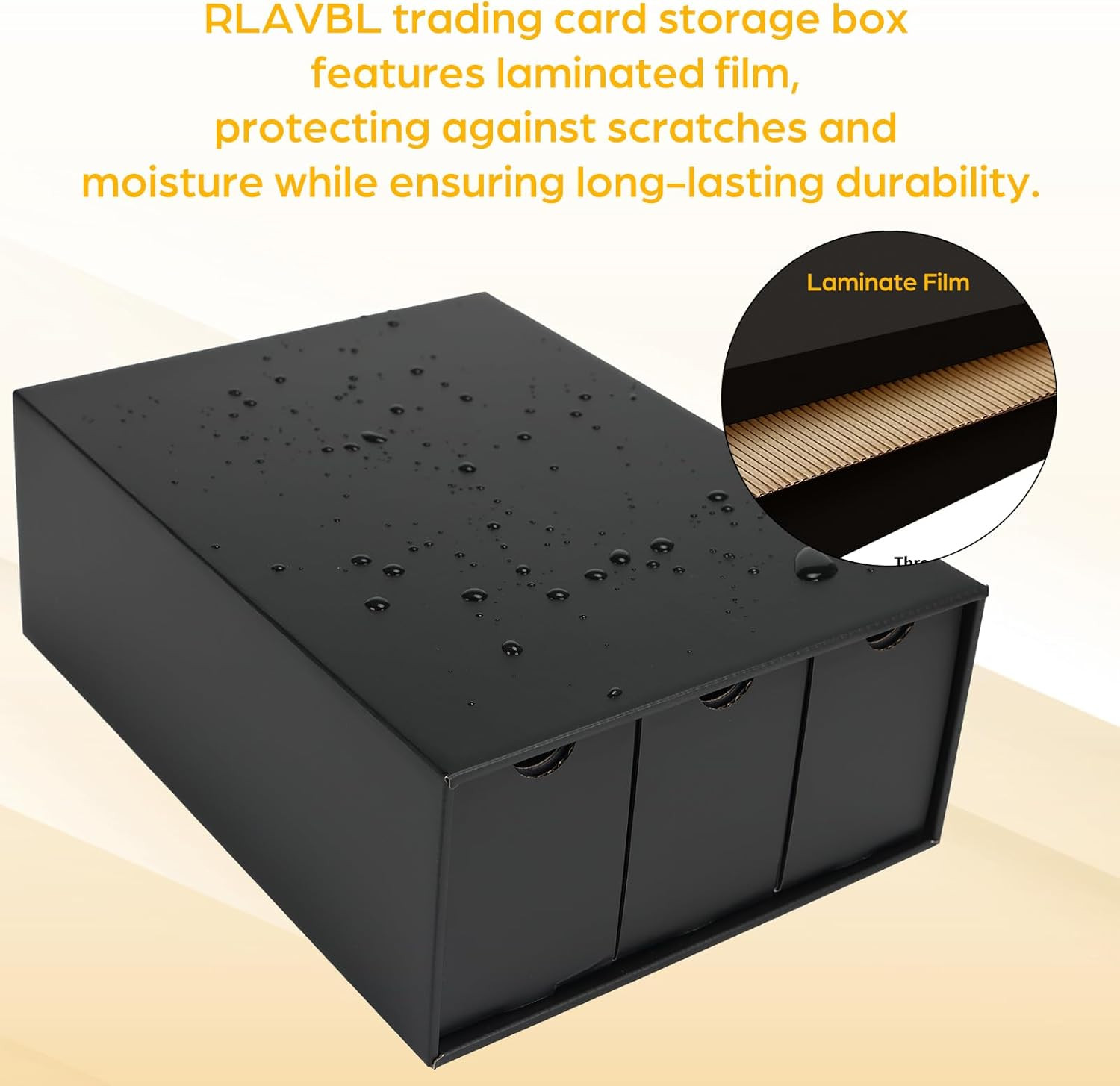 Trading Card Storage Box 12 Drawers Organizer with Dividers for Sports TCG Cards