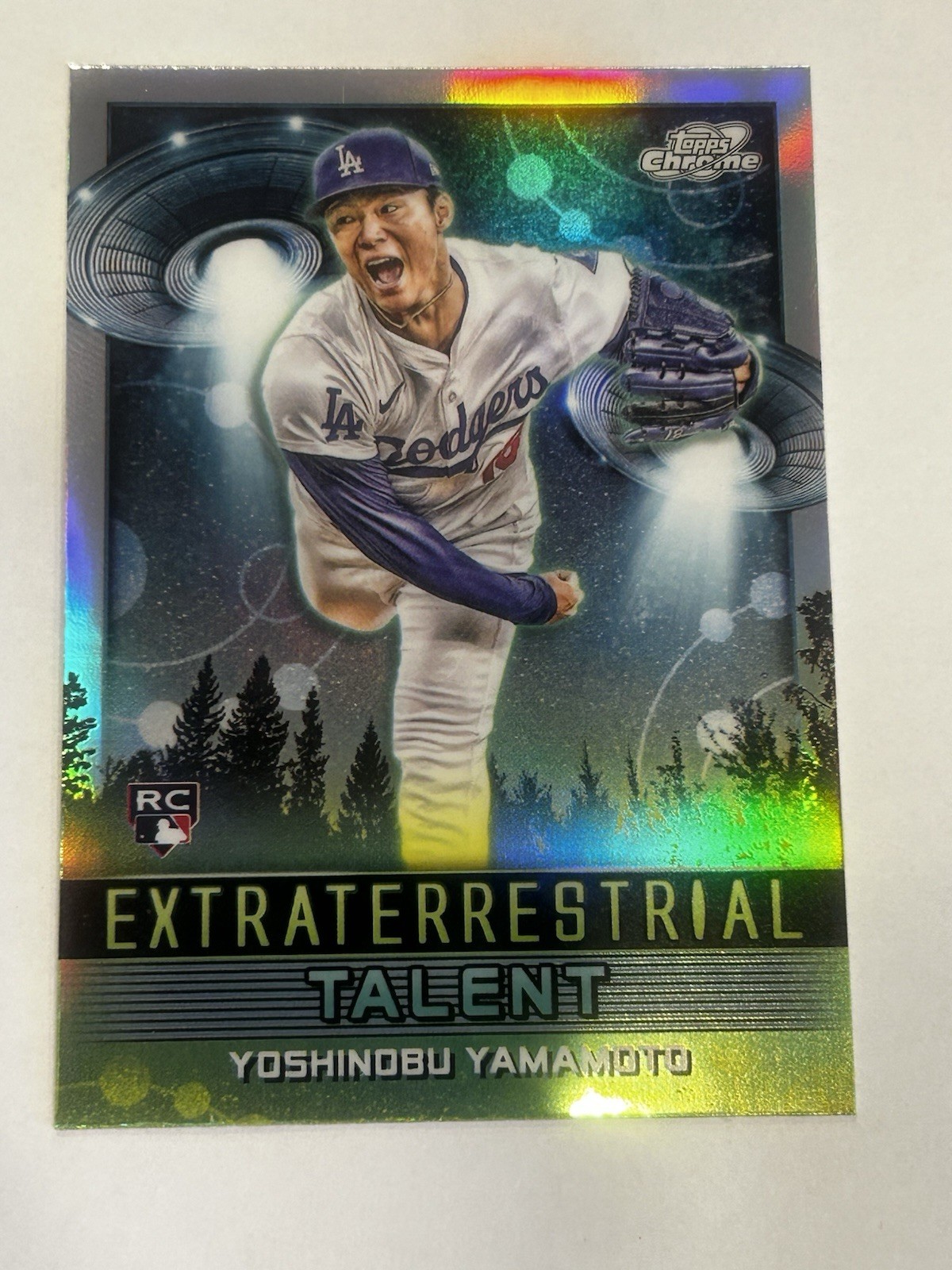 2024 Topps Cosmic Chrome Extraterrestrial Talent Yoshinobu Yamamoto #ET-24 RC