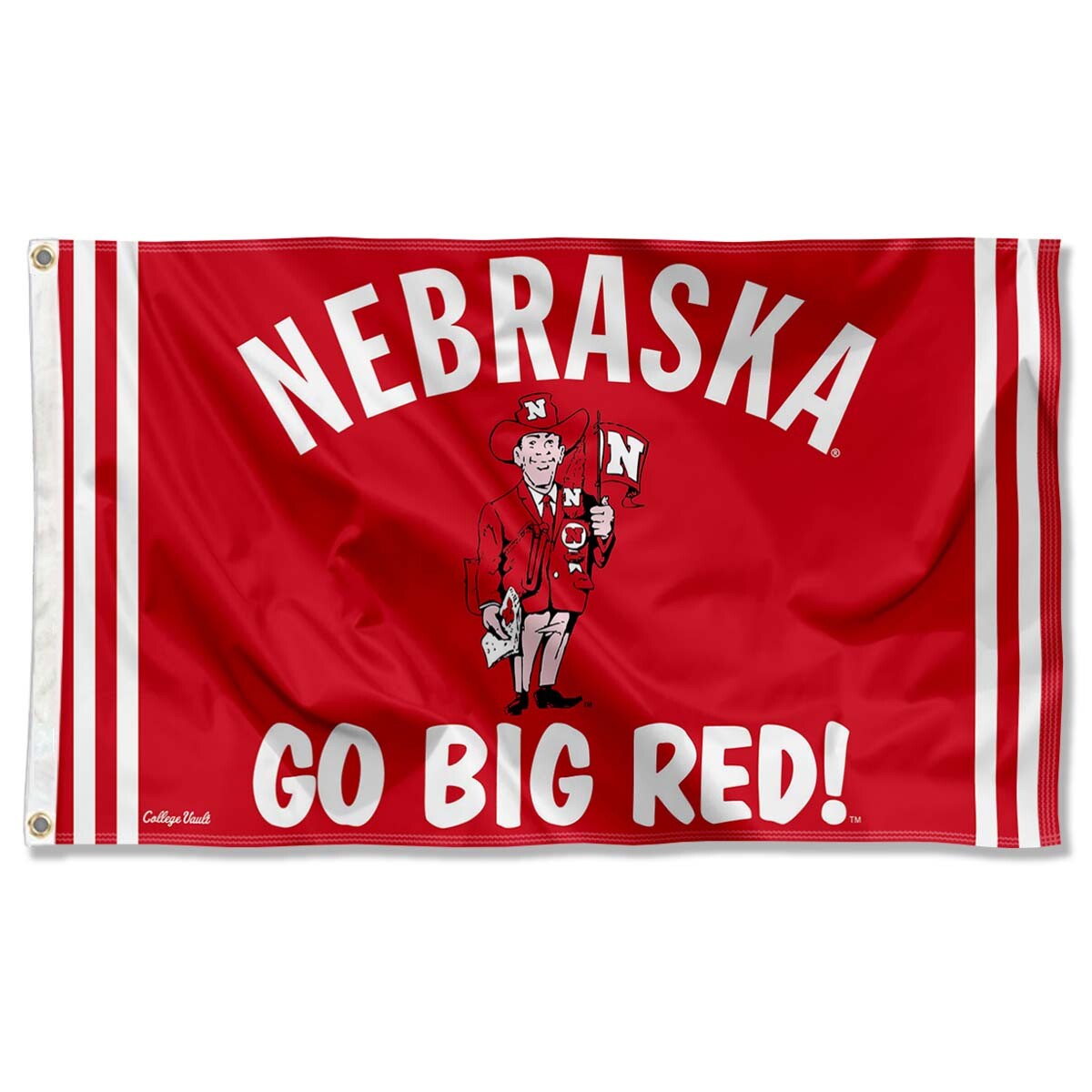 Nebraska Cornhuskers Vintage Retro Throwback Large Outdoor Flag