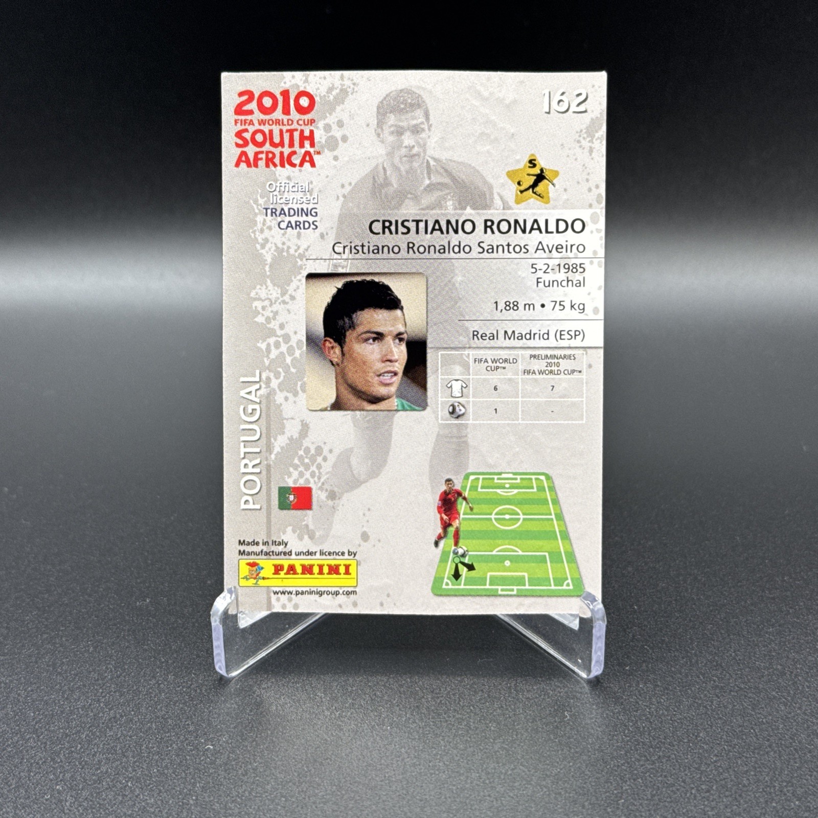 2010 Panini World Cup South Africa Premium #162 Cristiano Ronaldo Portugal