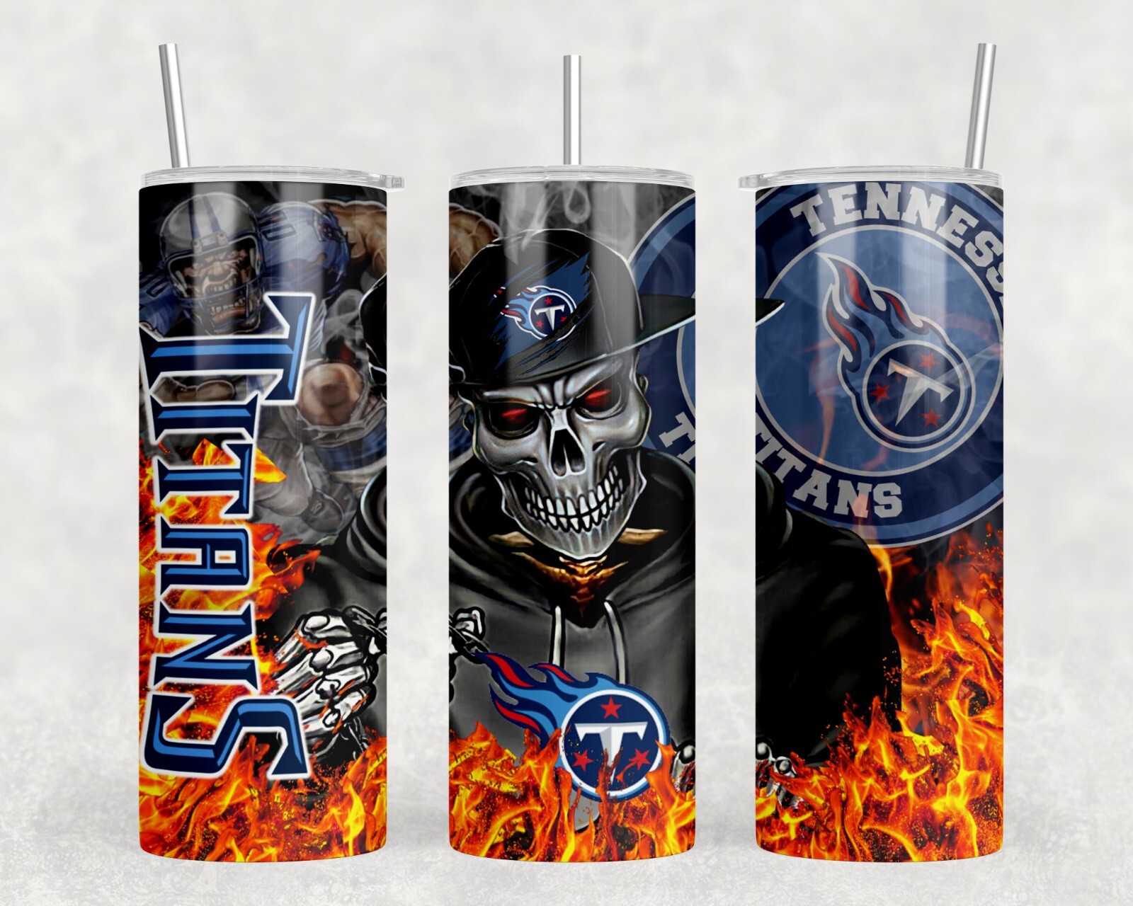 Titans Skull 20 oz Tumbler